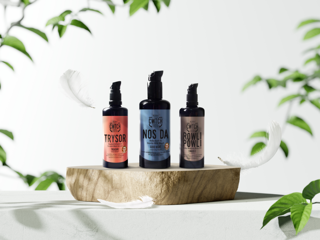 product packaging design cwtch skincare